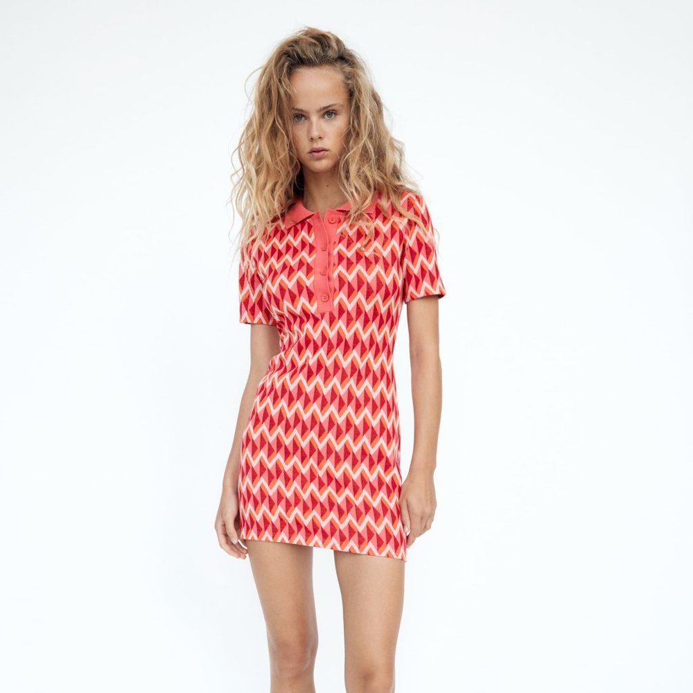 NWT Zara Jacquard Dress